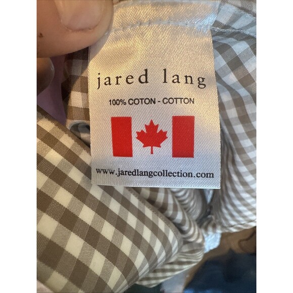 Jared Lang Madrird Gingham Paisley Button Down Medium - Picture 8 of 10